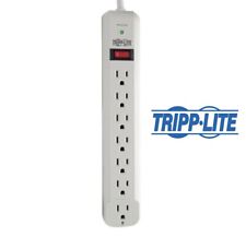 Tripp-Lite Surge Protector 6ft White Safe office Gaming PC Safe Power Strip picture