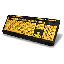 Adesso AKB-132UY - EasyTouch 132 Florescent Yellow Multimedia Desktop Keyboard picture