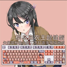 Anime Sakurajima Mai Theme PBT 108 Keycap for Cherry MX Mechanical Keyboard picture
