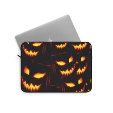 Halloween Laptop Sleeve Spooky Jack-O-Lanterns Universal Polyester Laptop Sleeve picture