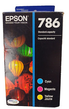 Genuine Epson 786 Standard Capacity Tri-color Ink Cartridges Expiry 01/2021 NEW picture