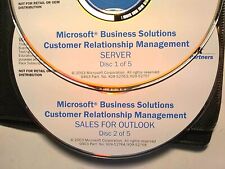Microsoft Business Solutions Customer Relation Management CD set w/ License NEW picture