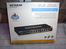 NETGEAR BUSINESS GS308PP 8-Port Gigabit Ethernet Unmanaged Switch PoE - Black picture