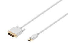 Monoprice DisplayPort to DVI Cable - 3ft - White, 28AWG, Gold Plated Connectors picture