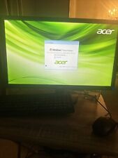 Acer Aspire X1 Tower Computer With Monitor And Keyboard And Mouse. picture
