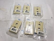 Lot of 6x ICC IC107F02IV - 2 Port Face Ivory FACE-2-IV Wall Plates picture