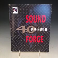 Rare Vintage Sonic Foundry Sound Forge 4.0 Wave Editor User Manuals & Serial #s picture