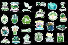 (2 Random) Go Green / Earth Day Celebration Mini Vinyl Sticker / Decals picture
