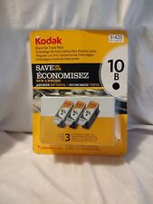 Kodak 10B Genuine OEM 3 pk Triple Pack Black Set Ink Cartridges (Carts Sealed)  picture