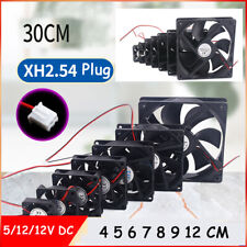 5/12/12V DC Brushless Cooling Fan 4 5 6 7 8 9 12 CM Heatsink Marine PC Case CPU picture