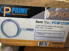 Cable & Wire Heavy Duty 1 1/4 Inch – ¼”-20 Machine Threaded Bridle Rings 100Pack picture