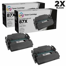 LD Remanufactured Replacements for HP 87X/CF287X 2PK HY Black Toner Cartridges picture