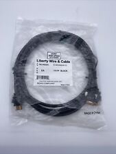 Liberty Wire and Cable E-HDVAM-M-10 HDMI High Speed with Ethernet, Black, 10ft picture