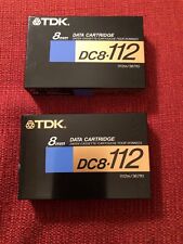 TDK 8mm Data Cartridge DC8-112 367ft (112m) 2 Tapes Sealed. picture