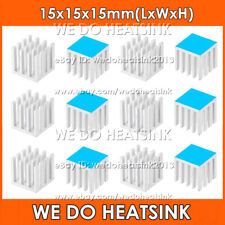 15x15x15mm Zigzag Silver Aluminum Heatsink Cooler Radiator With Adhesive Pad picture