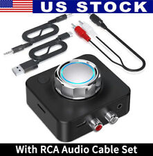 USA Bluetooth Transmitter Receiver Wireless 3.5mm Adapter AUX NFC to 2 RCA Audio picture