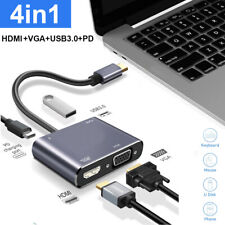 USB 3.0 Type C USB C To VGA HDMI Multiport Adapter 4K UHD Converter Port MacBook picture