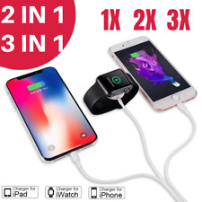 3 Pack 3 in 1 Magnetic USB Charging For iPhone Apple Watch Series 1 2 3 4 Cable picture