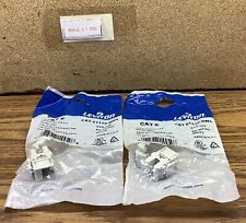 New Leviton Lot Of 2 61110-RW6 Extreme CAT 6 Connector T568 A/B Wiring picture