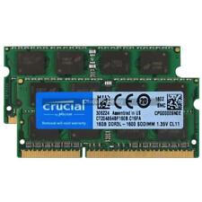 Crucial DDR3 Memory Ram 32GB 16 GB DDR3L 1600MHz PC3L-12800 204PIN SODIMM Laptop picture