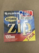 Fujifilm Macintosh Mac Formatted 100MB 2-Pack Zip Disk Atomm New Sealed picture