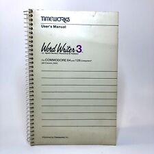 Vintage 1982 Timeworks User's Manual Word Writer 3 for Commodore 64 & 128 picture