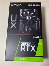 GEFORCE RTX 3050 8GB EVGA  XC Black Gaming Dual Fan (New Sealed Unit Open Box) picture