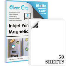 Printable Magnet Paper 50 Sheet Magnetic Photo Paper 8.5x11 Matte Inkjet Laser picture