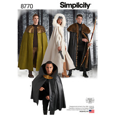 Simplicity Sewing Pattern 8770 Unisex Costume Capes picture