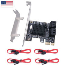 PCI-E Express to 4 Ports SATA 3.0 Controller Expansion Card Adapter 6Gbps for PC picture