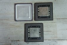 Lot of 3 Vtg Old PC CPU Processors AMD-K6-2 (1998) 2x Intel Pentium 233/200Mhz picture