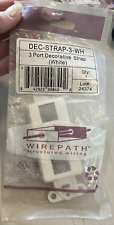 Snapone Wirepath DEC-STRAP-3-WH 3 Port Decorative Strap-White picture