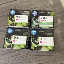 4 Genuine HP 951XL  Magenta Ink Cartridge New 05/2023 - 2024 + picture
