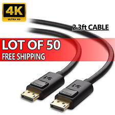 Pack of 50 DisplayPort Cables WHOLESALE 4K HD resolution 2.3ft 4K HD resolution picture