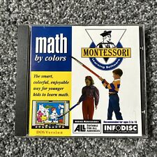 Montessori Learning Software Math By Colors CD-ROM Rare 1994 Infodisc picture