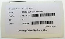 (LOT OF 10) Corning SOC-LCA-FAN-SM FuseLite Fiber Optic Connector LC SM OS2 APC picture