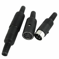 2 Pairs 4 Pins Male Female Jack DIN Audio Connector 6.5mm Replacement picture