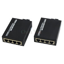 10/100/1000Mbps Gigabit Ethernet Media Converter SM Optic Fiber 4 RJ45 1 SC Port picture
