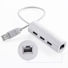 Premium USB 2.0 & Ethernet HUB Adapter with 3 USB 2.0 ports & RJ45 Lan port picture