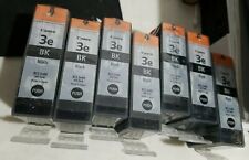 HUGE LOT 7 Canon 3e BCI-3e BCI-3ebk BK Black Ink Cartridges GENUINE NEW picture