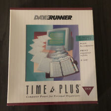 Day Runner Vintage DOS PC Software Version 1.0 Time Plus, New Sealed picture