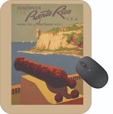 Puerto Rico Mouse Pad Stunning Photos Travel Poster Art Vintage Retro picture