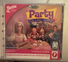 Vintage Mattel 1997 Barbie Party Print 'n Play CD-ROM PC Game picture
