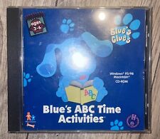 VTG BLUE'S Clues ABC Time Activities Educational PC CD-ROM Win/Mac Ages 3 to 6 picture