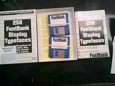 FONTBANK 250 DISPLAY TYPEFACES 9 FLOPPYS DISKS picture