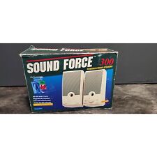 Sound Force 300 Powered Stereo Speakers 4W+4W Music Power Magenitcally Shielded  picture