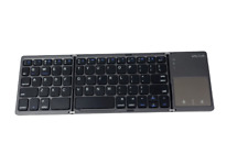 JELLY-COMB POCKET FOLDABLE BLUETOOTH KEYBOARD WIRELESS TOUCHPAD BLACK SPACE GRAY picture