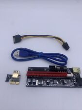 PCI-E 1X to 16X Riser 6 Pin for Video/Graphics Card PCE164P-N08 VER009S picture