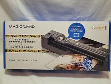 VuPoint Magic Wand Handheld Scanner + Auto Feed Dock / Leopard Print / Used picture
