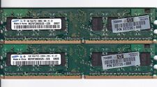 2GB 2x1GB PC2-5300 SAMSUNG DDR2-667 M378T2863DZS-CE6 HP 377726-888 Memory Kit picture
